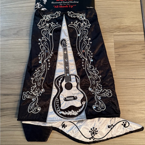 Other - Black and White Elvis Guitar Stocking All Shook Up